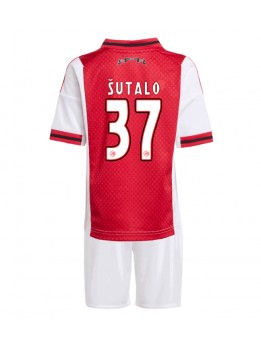 Ajax Josip Sutalo #37 Replika Hemmakläder Barn 2025-26 Kortärmad (+ byxor)